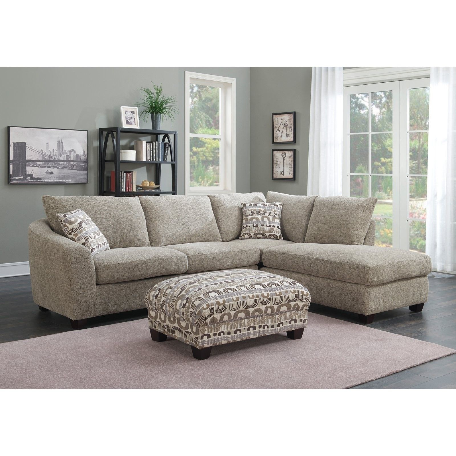 2 Piece Sectional With Chaise Avery W Laf Armless Living Spaces With Avery 2 Piece Sectionals With Laf Armless Chaise (Photo 6412 of 7825)
