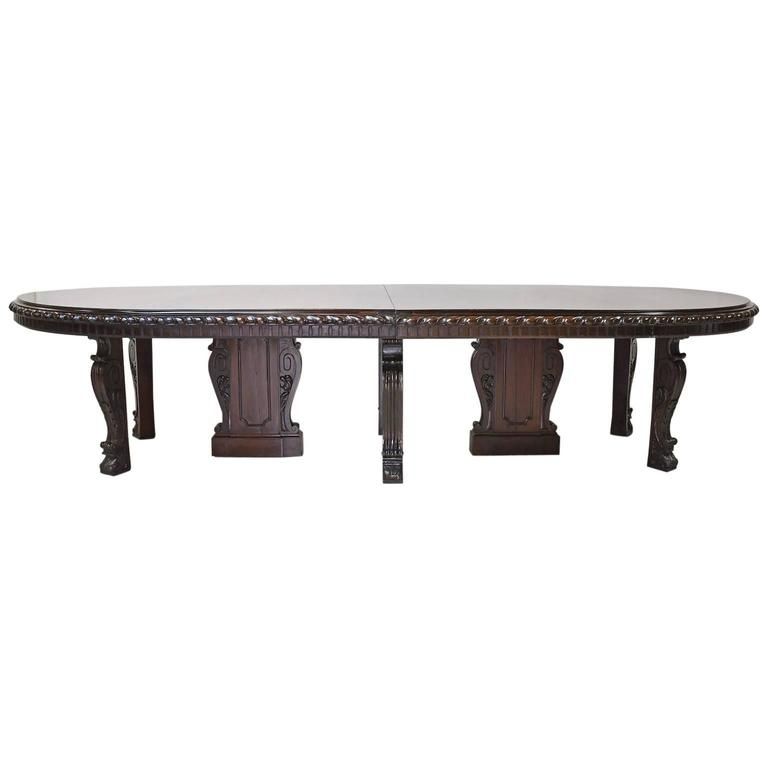 20 Foot Long New York Belle Époque Extension Dining Table In With Dining Tables New York (View 13 of 25)