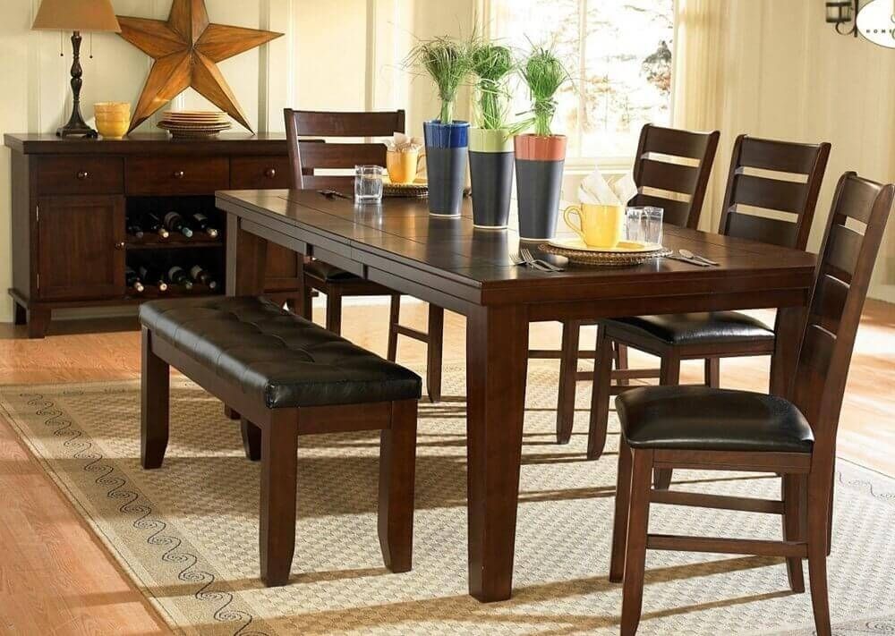 26 Dining Room Sets (Big And Small) With Bench Seating (2018) Regarding Cheap Dining Tables Sets (View 24 of 25)
