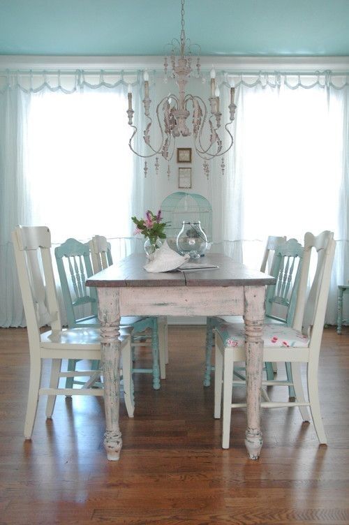 26 Ways To Create A Shabby Chic Dining Room Or Area – Shelterness Pertaining To Shabby Chic Dining Chairs (View 21 of 25)