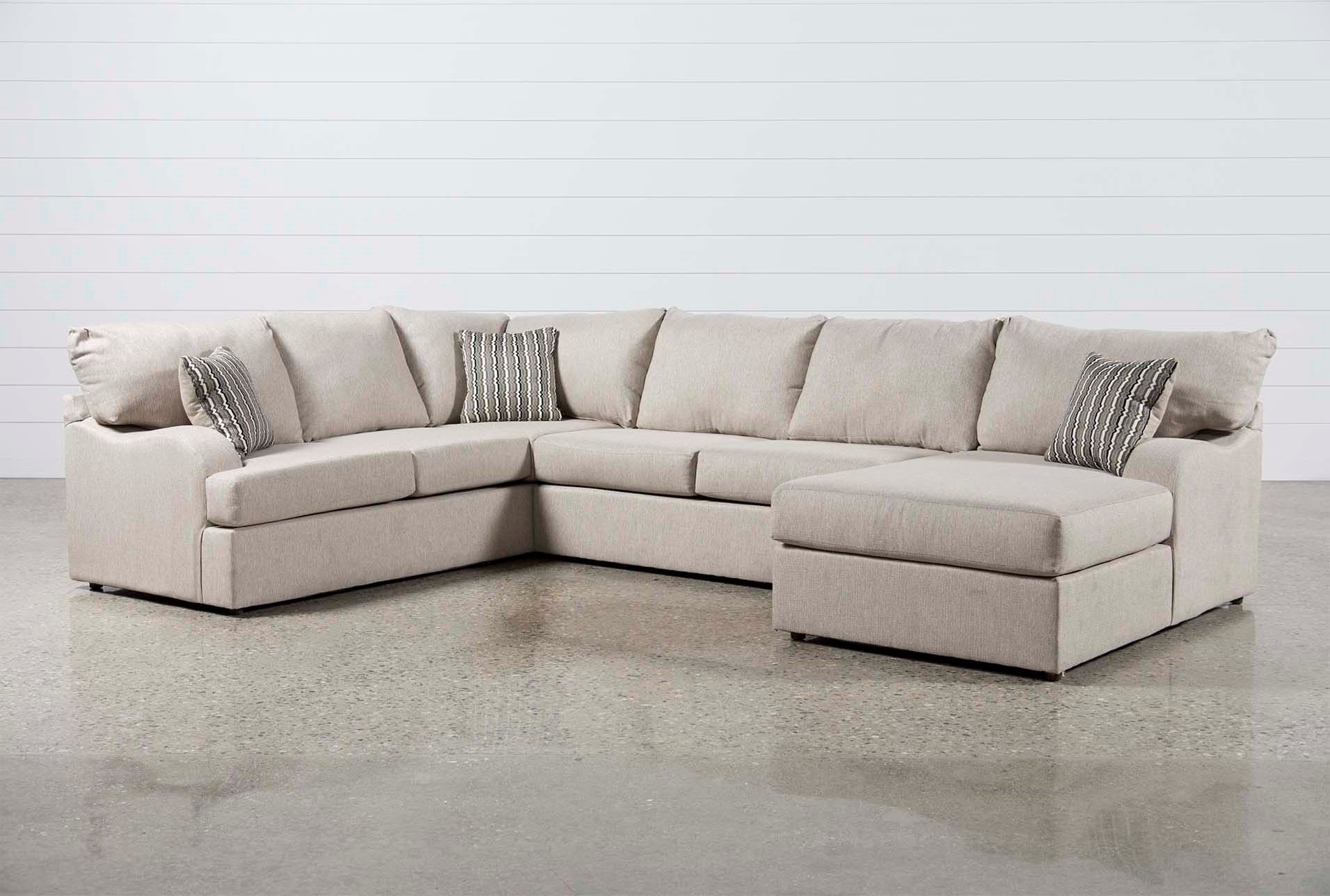 3 Piece Sectional With Chaise Sierra Down W Laf Living Spaces 212468 In Sierra Down 3 Piece Sectionals With Laf Chaise (View 2 of 25)