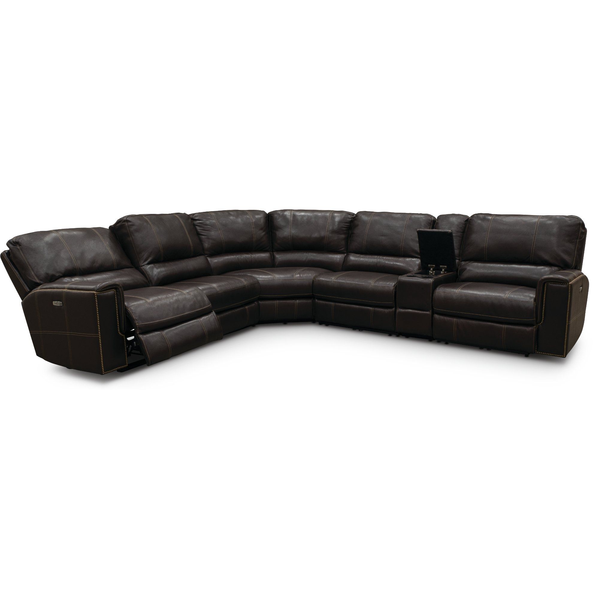 6 Piece Reclining Sectional Sofa | Baci Living Room Inside Denali Charcoal Grey 6 Piece Reclining Sectionals With 2 Power Headrests (View 11 of 25)