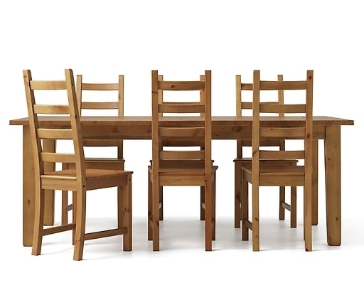 6 Seater Dining Table & Chairs | Ikea Regarding 6 Seat Dining Tables And Chairs (Photo 1 of 25)