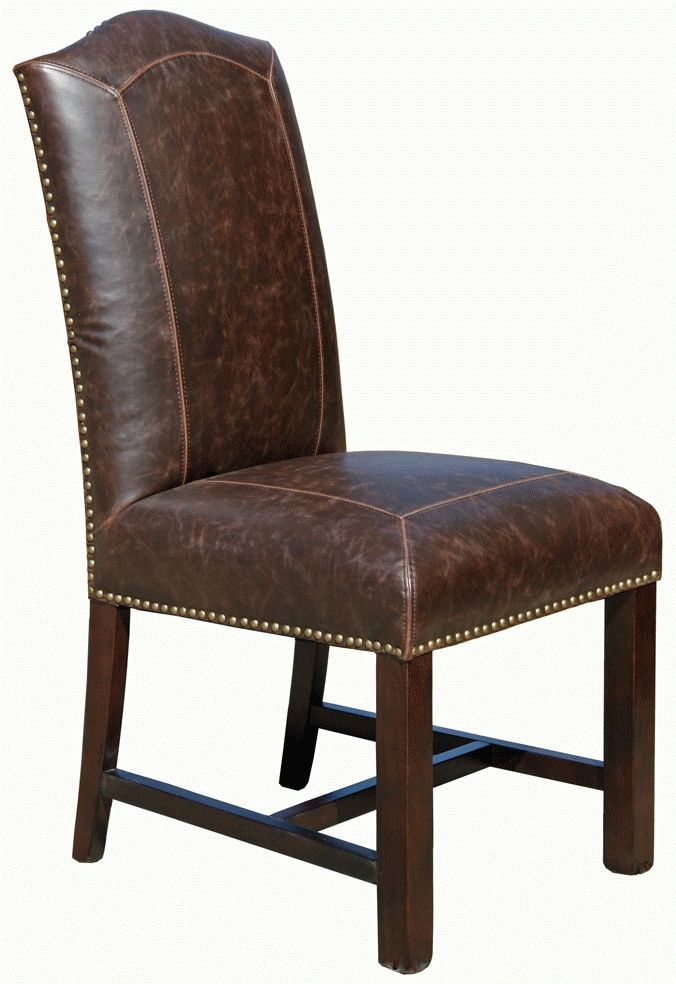 Antique Brown Leather Dining Chair R 321 For Brown Leather Dining Chairs (View 9 of 25)
