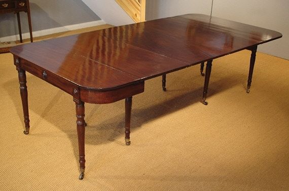 Antique Extending Dining Table / Mahogany 10  12 Seat Table Pertaining To Mahogany Extending Dining Tables And Chairs (View 17 of 25)