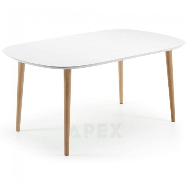 Antonelle Extendable Dining Table | Apex Pertaining To White Oval Extending Dining Tables (View 18 of 25)
