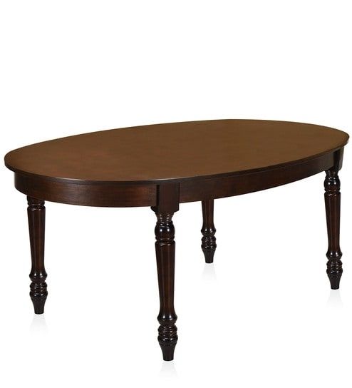 Buy Isabella Six Seater Dining Table In Walnut Finish@home Intended For Isabella Dining Tables (View 14 of 25)
