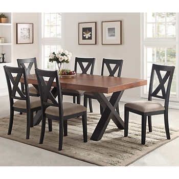 Calix 7 Piece Dining Set | Dining Room | Pinterest | Dining, Dining With Craftsman 7 Piece Rectangle Extension Dining Sets With Arm &amp; Side Chairs (Photo 1 of 25)