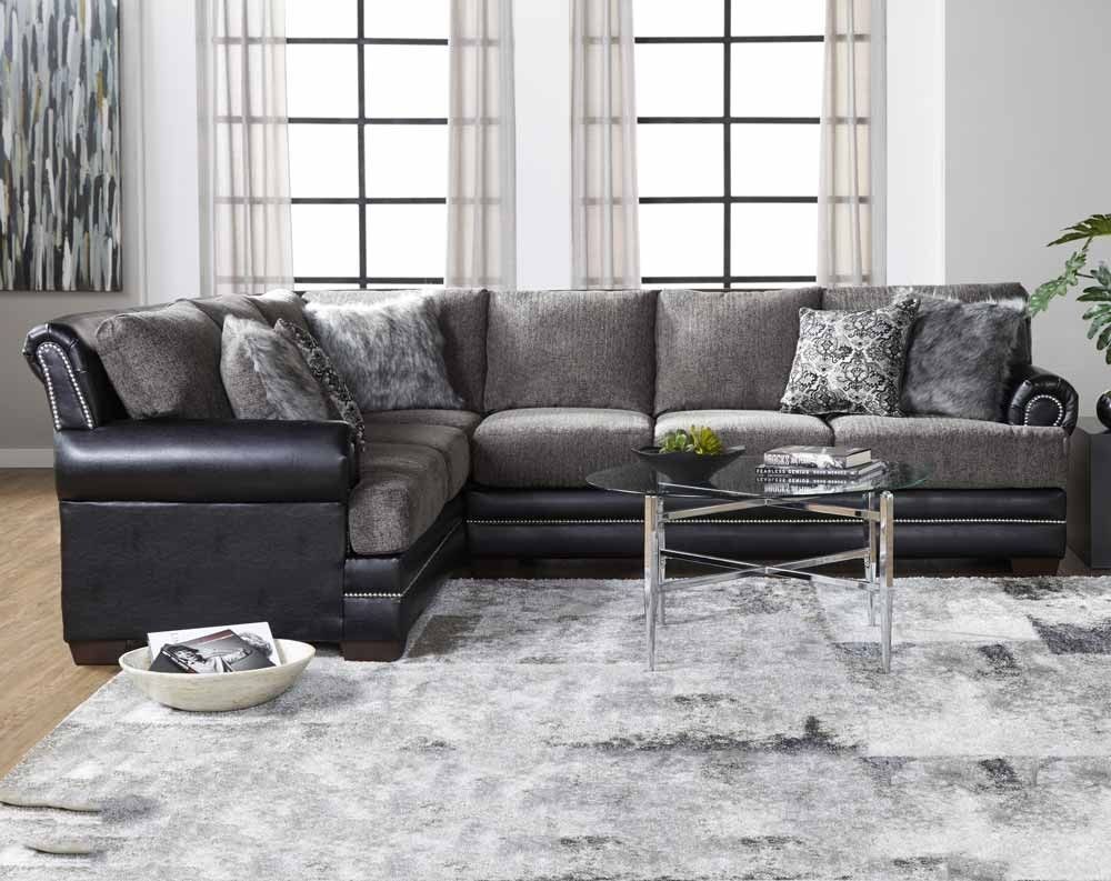 Camero Pewter 2 Pc. Sectional Sofa | American Freight In Lucy Dark Grey 2 Piece Sleeper Sectionals With Raf Chaise (Photo 17 of 25)