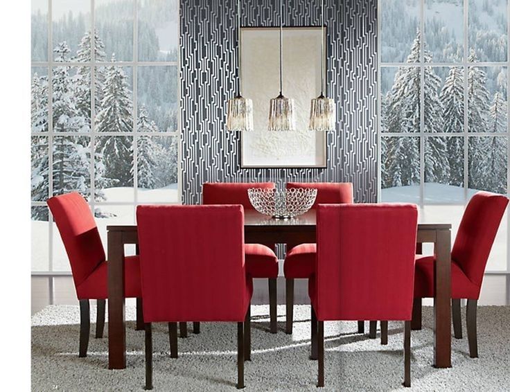 Chairs Red Dining Modern Leather Rooms Dining Room Metal Dining Throughout Red Dining Chairs (Photo 20 of 25)