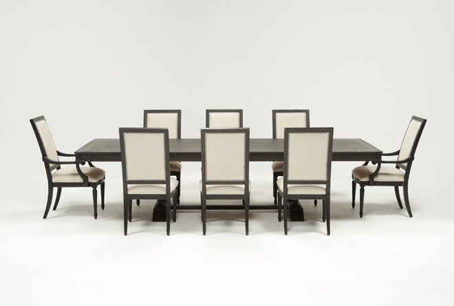 Chapleau 9 Piece Extension Dining Set | Living Spaces For Chapleau Ii 9 Piece Extension Dining Tables With Side Chairs (View 1 of 25)