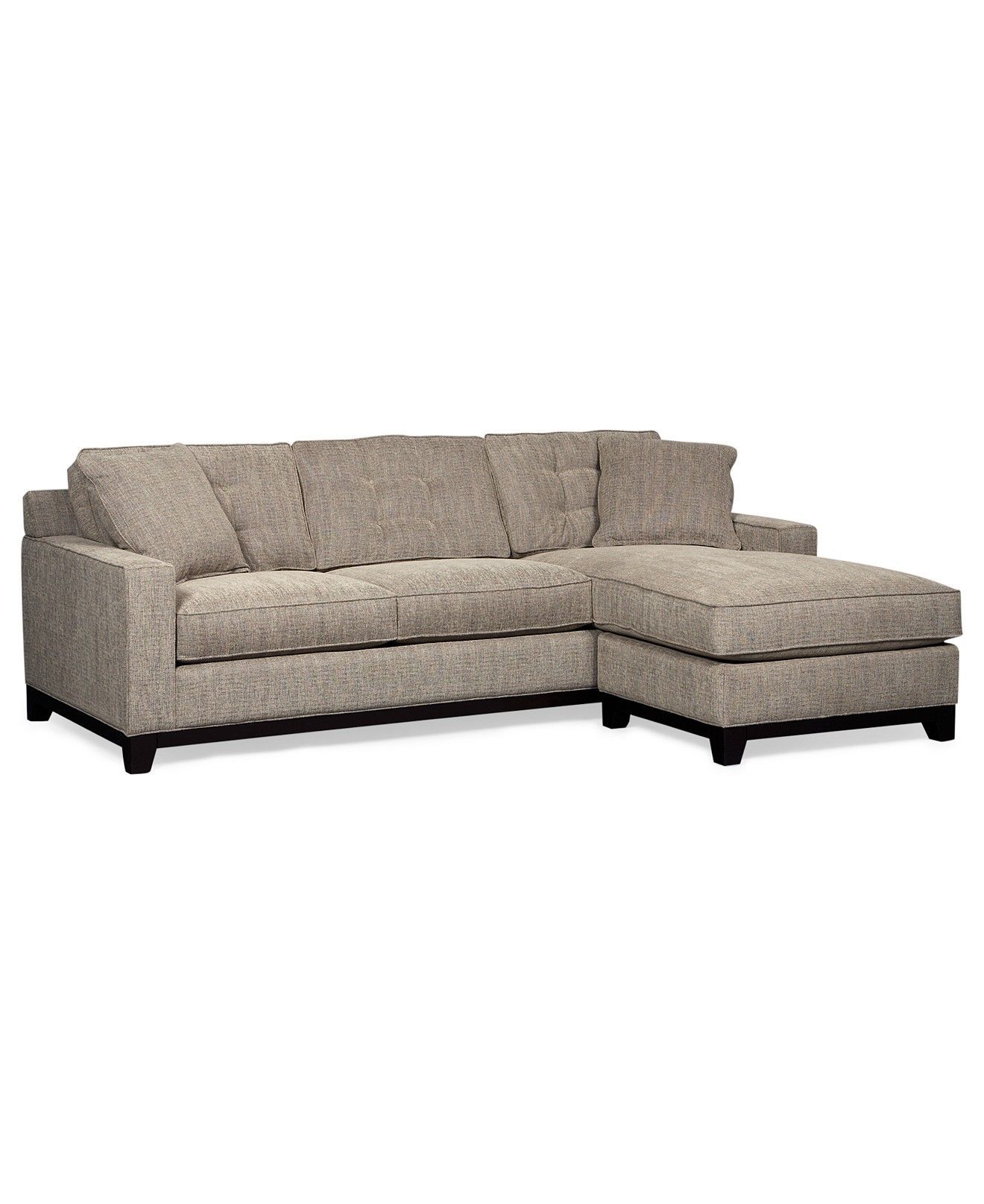 Clarke Fabric 2 Piece Sectional Sofa, Only At Macy's – Couches Throughout Turdur 2 Piece Sectionals With Laf Loveseat (Photo 6465 of 7825)