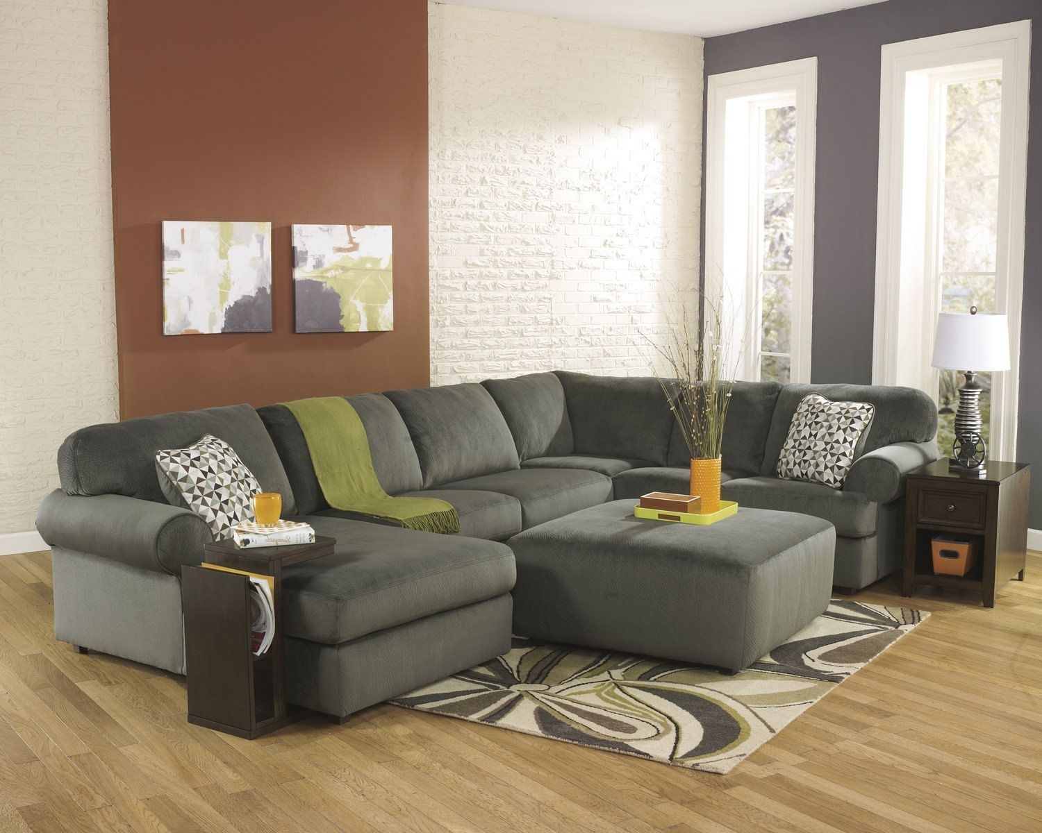 Coach 3 Piece Sectional “pewter” | Basement | Pinterest | Pewter And In Blaine 3 Piece Sectionals (Photo 10 of 25)