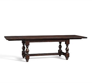 Cortona Extending Dining Table #potterybarn Small 62X38" Medium Inside Norwood Rectangle Extension Dining Tables (View 4 of 25)