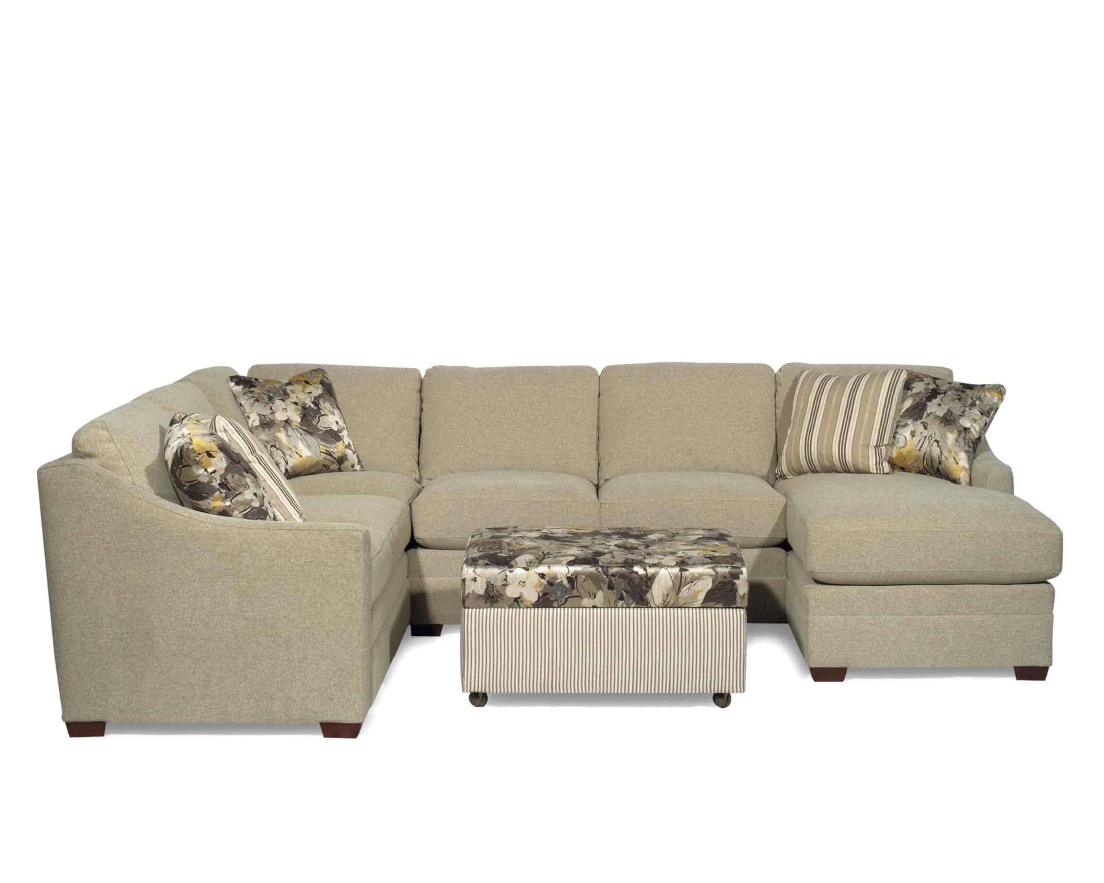 Craftmaster F9 Custom Collection <b>customizable</b> 3 Piece Inside Josephine 2 Piece Sectionals With Laf Sofa (Photo 16 of 25)