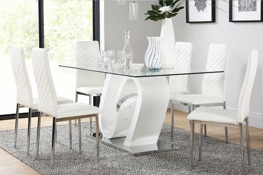 Featured Photo of 25 Collection of White Dining Tables and 6 Chairs