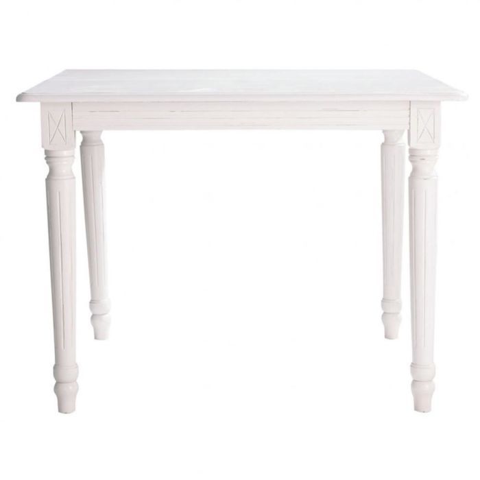 Extendible 4 8 Seater Dining Table In White W 100/180Cm | Maisons Du Pertaining To White 8 Seater Dining Tables (View 21 of 25)