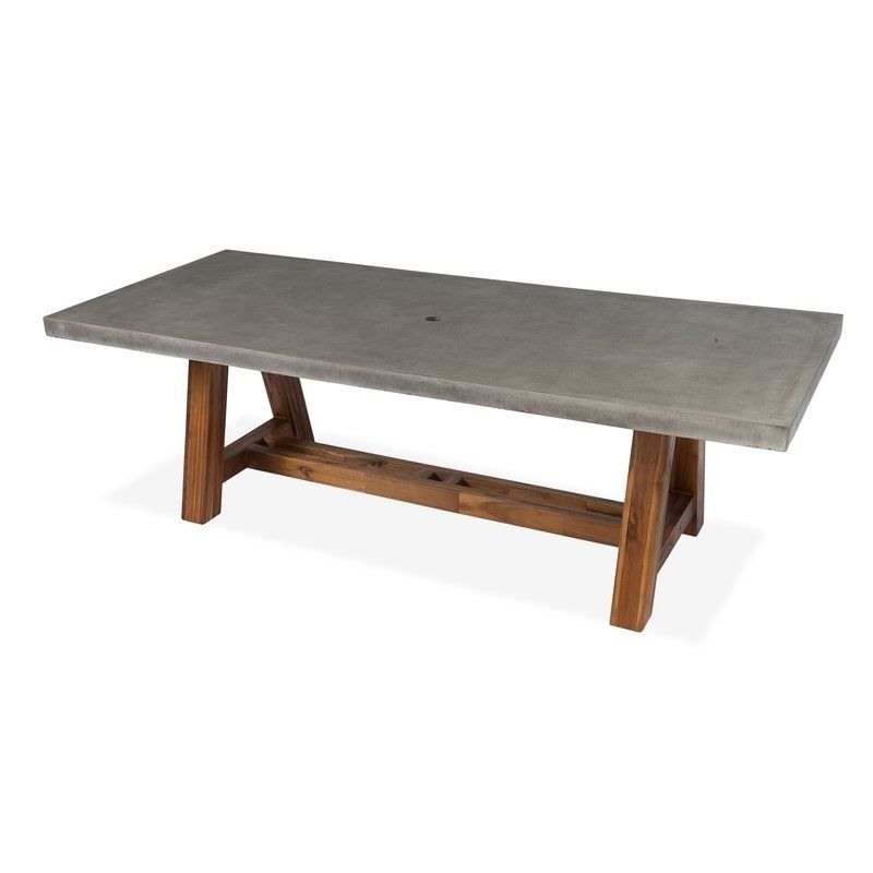 Foundry Select Colegrove Stone Dining Table | Wayfair With Regard To Stone Dining Tables (View 17 of 25)