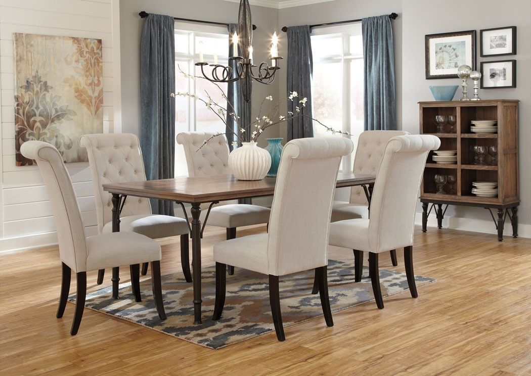 Furniture Exchange Tripton Rectangular Dining Table W/6 Side Chairs Intended For Dining Room Chairs (View 6 of 25)