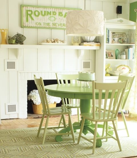 Green Dining Room Furniture Beauteous Colorful Dining Tables Inside Green Dining Tables (View 4 of 25)