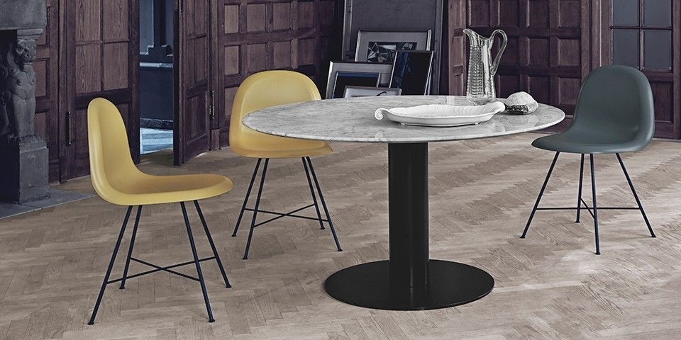 Gubi 2.0 Round Dining Table – Marble Top ( Available In Various Throughout Round Dining Tables (Photo 20 of 25)
