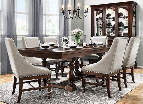 Halloran 7 Pc. Dining Set | Dining Room | Pinterest | Nailhead Trim For Craftsman 7 Piece Rectangle Extension Dining Sets With Arm &amp; Side Chairs (Photo 14 of 25)