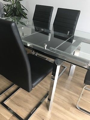 Harveys Jarrow Extendable Dining Table & 8 Alcora Chairs Bargain For Alcora Dining Chairs (View 22 of 25)