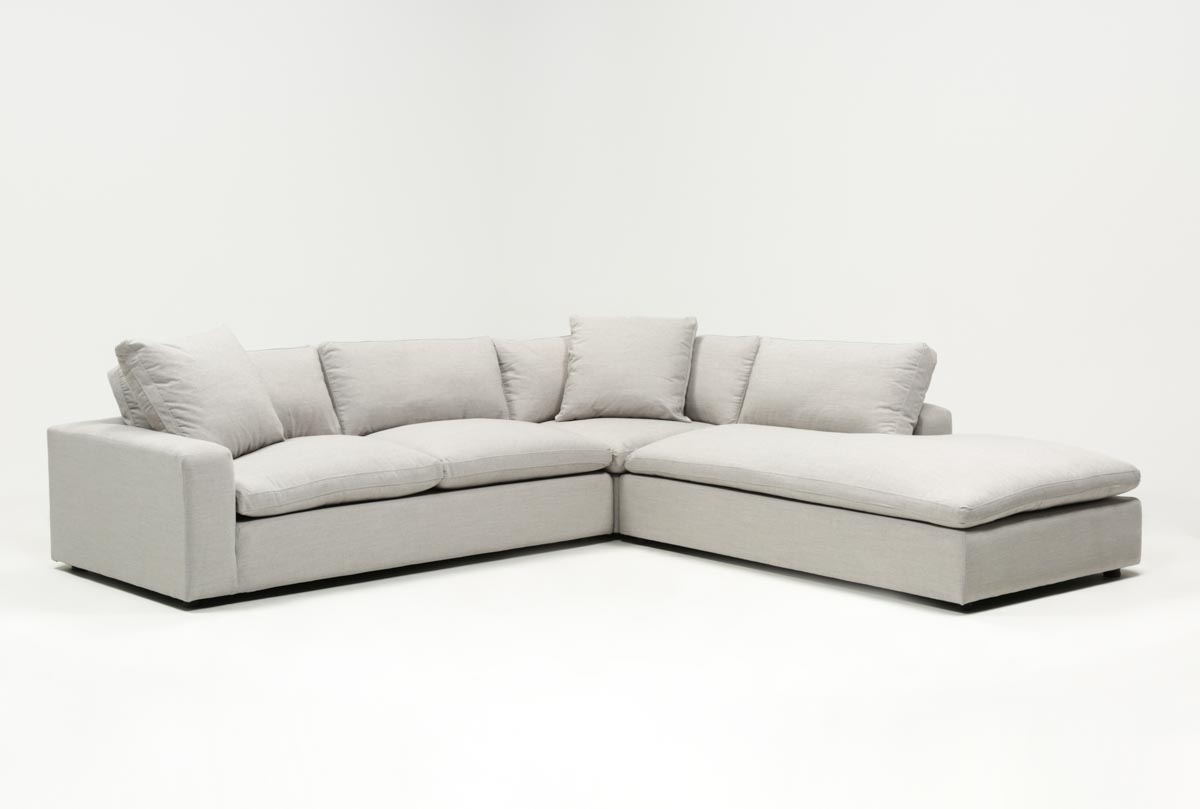 Haven 3 Piece Sectional | Living Spaces Regarding Haven Blue Steel 3 Piece Sectionals (Photo 1 of 25)