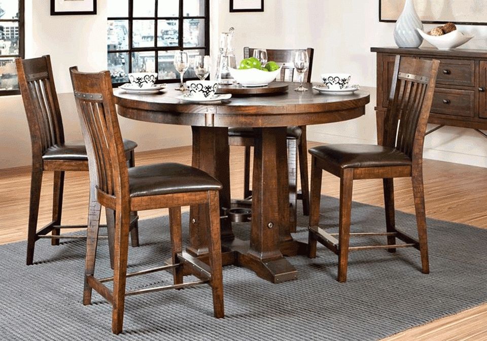Hayden Counter Height Dining Table And 4 Side Chairs | Louisville With Hayden Dining Tables (Photo 7 of 25)