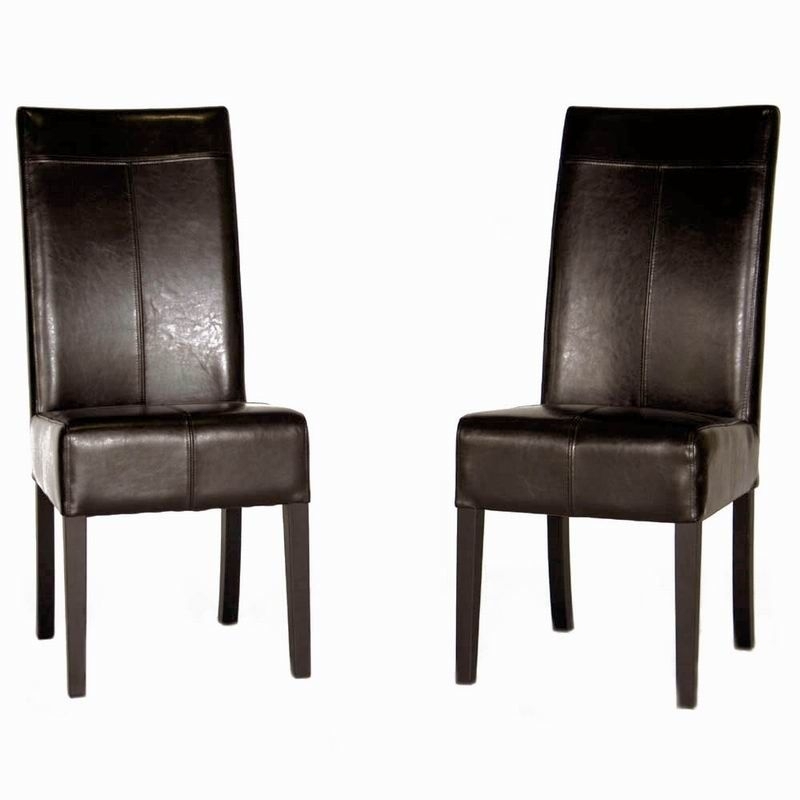 Featured Photo of 25 The Best High Back Leather Dining Chairs