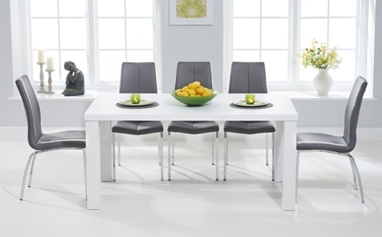 High Gloss Dining Table Sets | Great Furniture Trading Company | The In Shiny White Dining Tables (Photo 1 of 25)