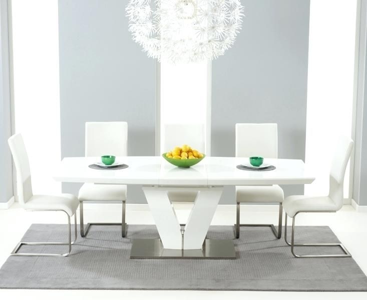 High Gloss Dining Table Sets High Gloss Extending Dining Table Sets With Regard To High Gloss Extending Dining Tables (Photo 6 of 25)