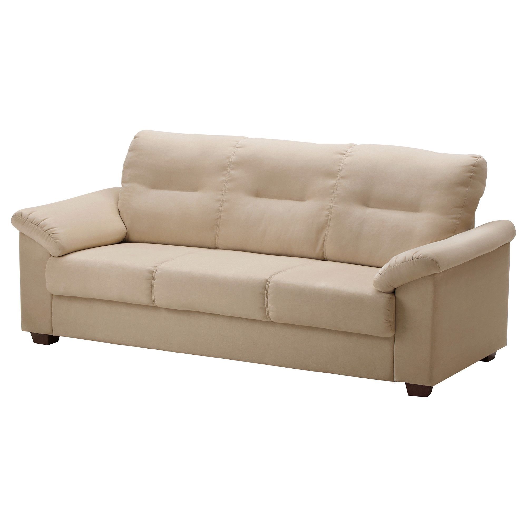Ikea – Knislinge, Sofa, Kungsvik Sand, , The High Back Provides Good Within Taron 3 Piece Power Reclining Sectionals With Right Facing Console Loveseat (View 8 of 20)