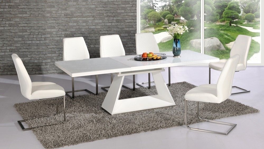 Interesting Decoration White High Gloss Dining Table Innovation Intended For High Gloss White Dining Tables And Chairs (View 1 of 25)