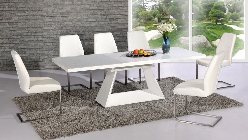 Interesting Decoration White High Gloss Dining Table Innovation Intended For High Gloss White Dining Tables And Chairs (Photo 1 of 25)