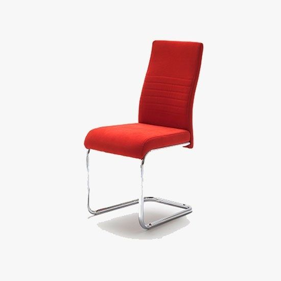 Jonas Metal Swinging Red Dining Chair 21899 Furniture In For Red Dining Chairs (View 7 of 25)