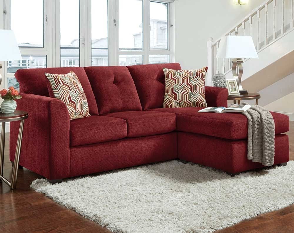 Kelly Burgundy 2 Pc. Sectional Sofa | American Freight Within Mesa Foam 2 Piece Sectionals (Photo 11 of 25)
