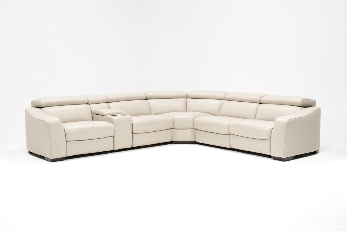 Kristen Silver Grey 6 Piece Power Reclining Sectional | Living Spaces Intended For Kristen Silver Grey 6 Piece Power Reclining Sectionals (Photo 1 of 25)