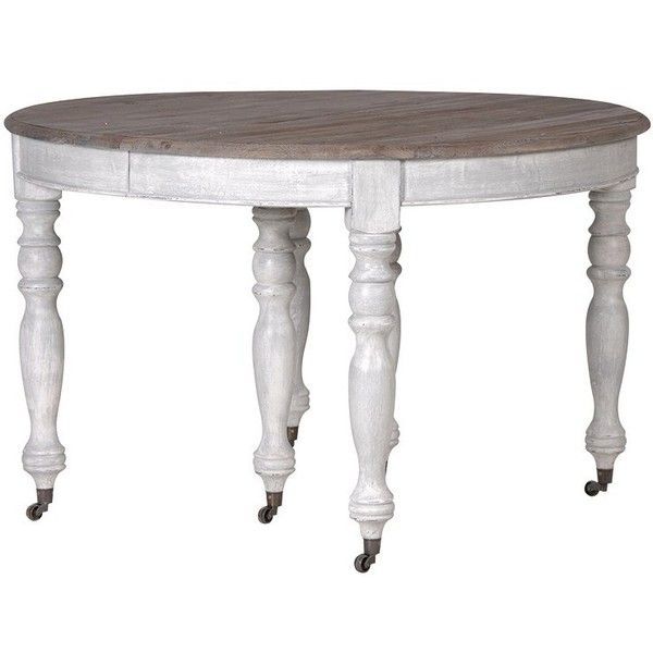Laurent Extending Round Dining Table (€915) ❤ Liked On Polyvore Inside Laurent Round Dining Tables (View 22 of 25)