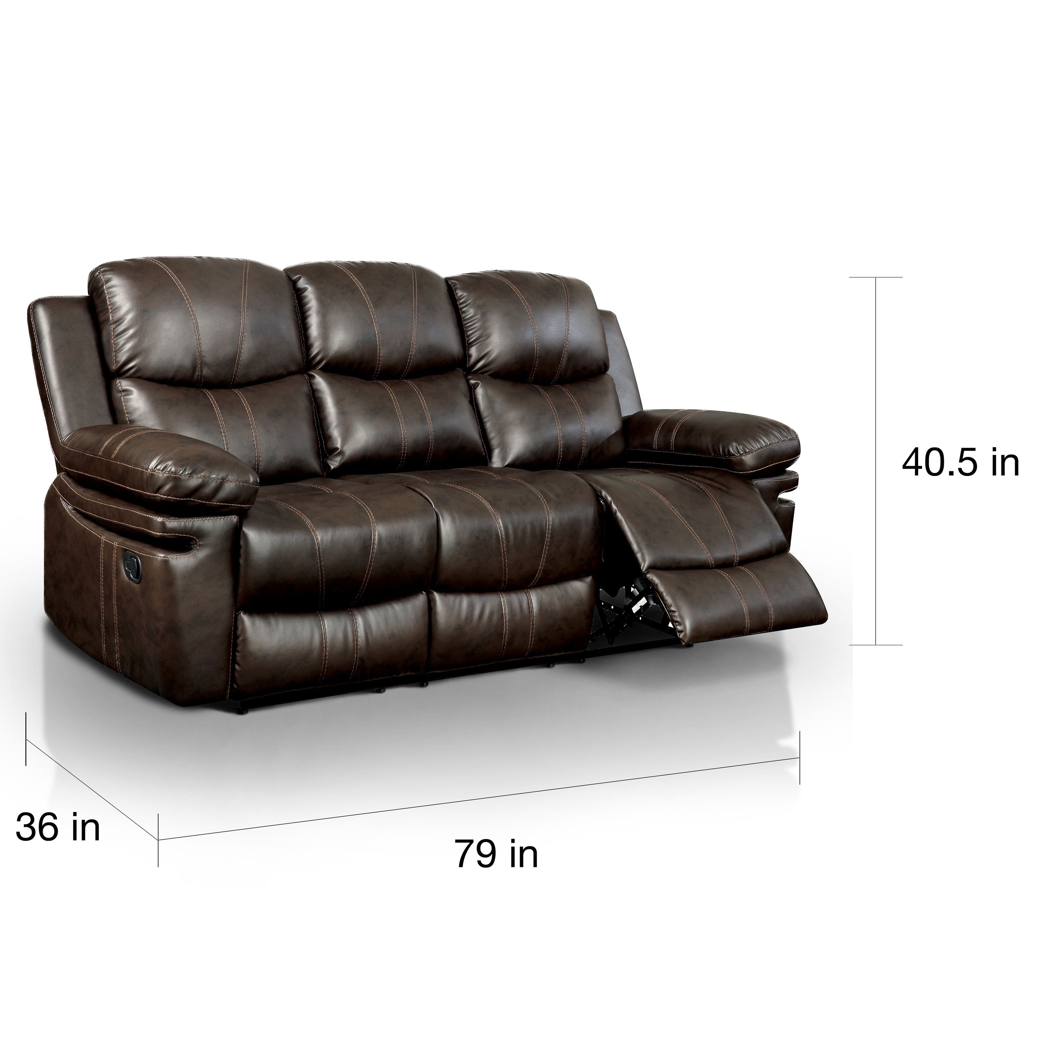 Leather 2 Piece Sofa Set. Abbyson Lexington Dark Burgundy Italian Within Tenny Cognac 2 Piece Right Facing Chaise Sectionals With 2 Headrest (Photo 22 of 25)