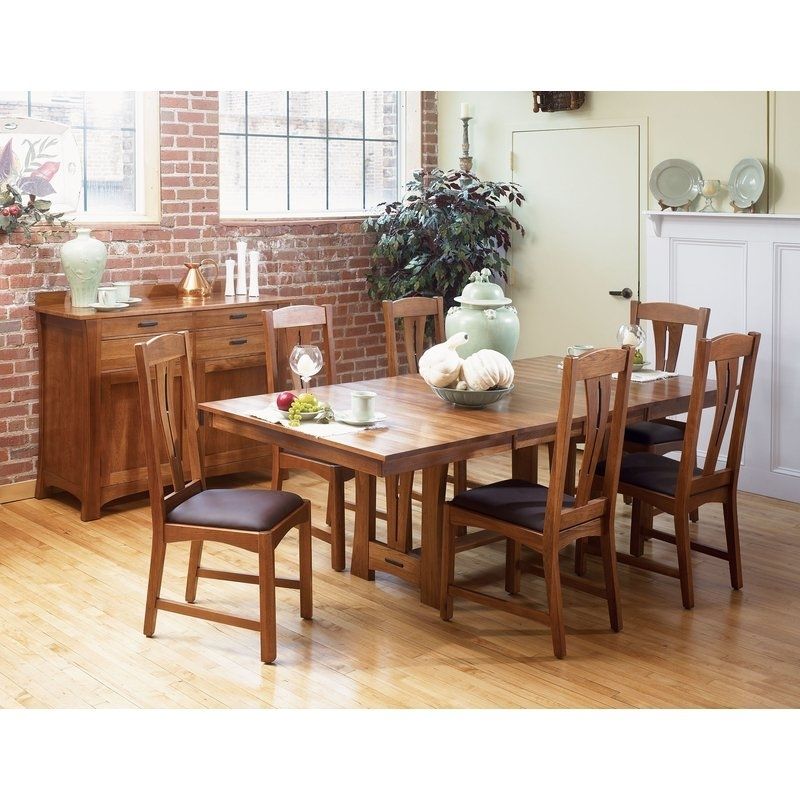 Loon Peak Lewistown Extendable Solid Wood Dining Table & Reviews With Solid Wood Dining Tables (View 25 of 25)