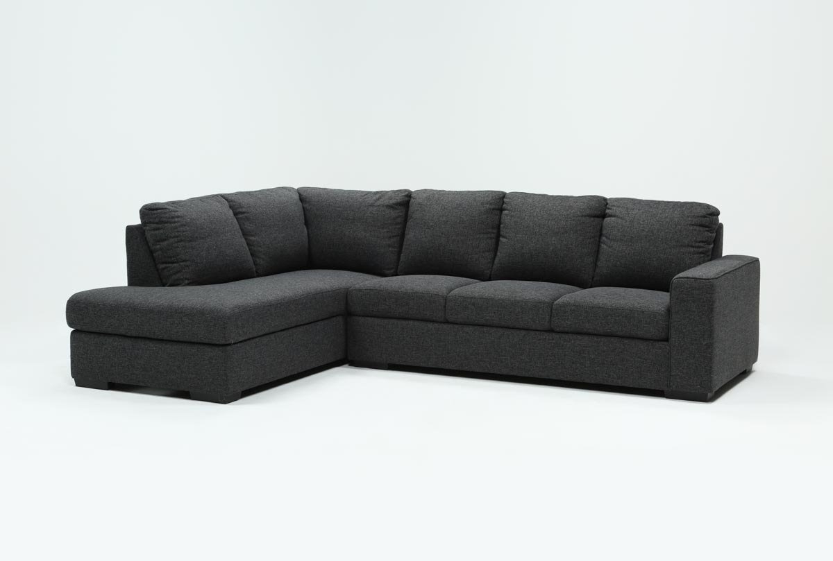 Featured Photo of 25 Inspirations Lucy Dark Grey 2 Piece Sectionals with Raf Chaise