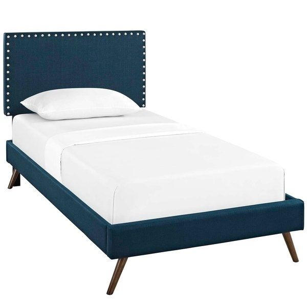 Macie Twin Platform Bed With Round Splayed Legs – N/a – Free Throughout Macie Round Dining Tables (View 14 of 25)
