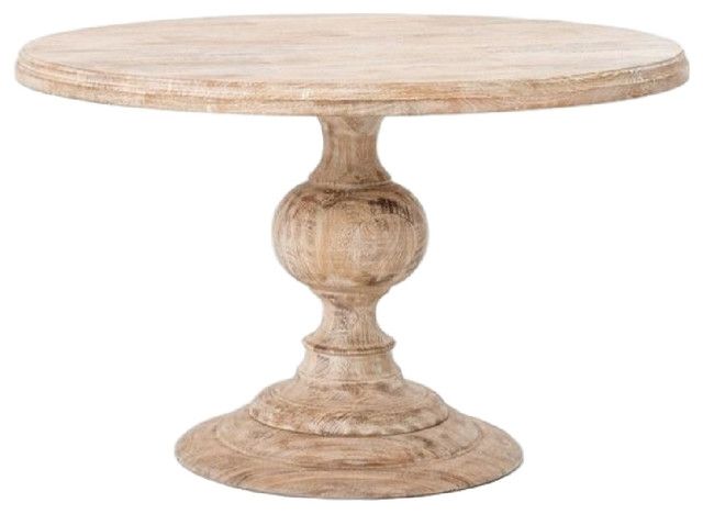 Magnolia Round Dining Table – Farmhouse – Dining Tables  The Pertaining To Magnolia Home Breakfast Round Black Dining Tables (View 7 of 25)