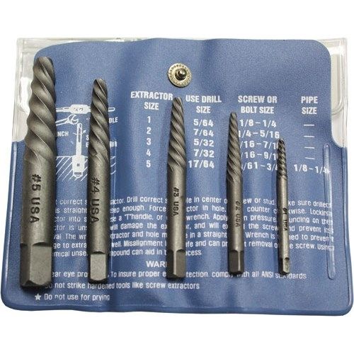 Mayhew 65085 5 Pc Spiral Screw Extractor Set #1 #5 | Jensen Tools + For Jensen 5 Piece Counter Sets (View 10 of 25)