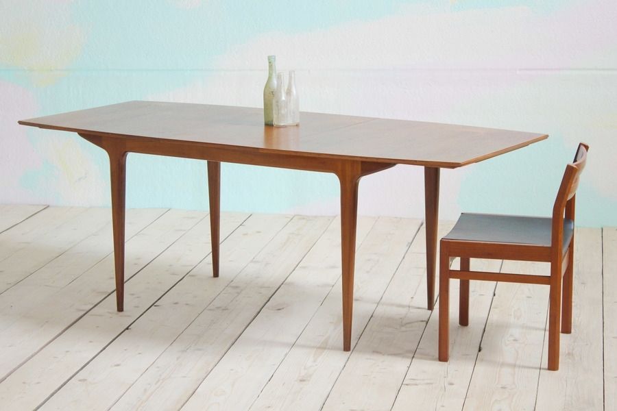 Mid Century Danish Style Extending Dining Table | Vinterior Inside Danish Style Dining Tables (View 5 of 25)
