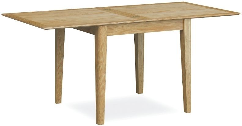 Milton Oak 85Cm 170Cm Rectangular Flip Top Extending Dining Table Intended For Extending Rectangular Dining Tables (View 18 of 25)