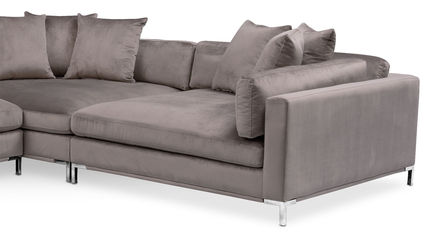 Featured Photo of 25 Collection of Nico Grey Sectionals with Left Facing Storage Chaise