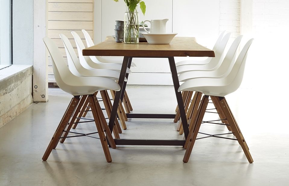 Modern Dining Set – 8 Seats – Home Furniture – Out & Out Original Pertaining To Solid Oak Dining Tables And 8 Chairs (View 4 of 25)
