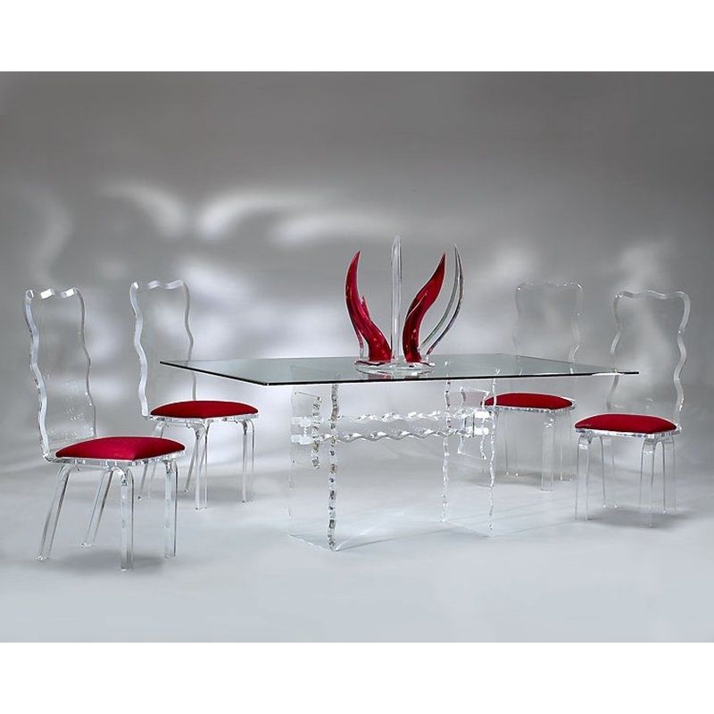 Muniz Crystal Dining Table | Wayfair Intended For Crystal Dining Tables (View 3 of 25)